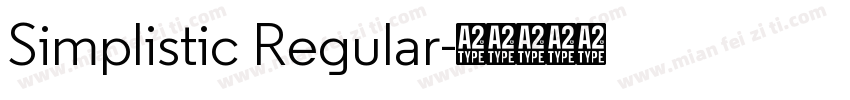 Simplistic Regular字体转换